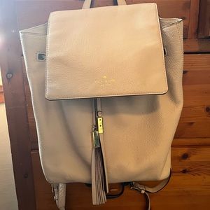 Kate Spade cream backpack